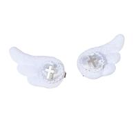 1 paio di bellissimi fermagli per capelli a tema angelo, con dettagli a forma di cuore, comodi per scuola ed eventi, accessorio per capelli