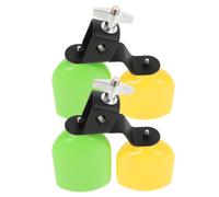 1 paio di blocchi di marmellata Campana di mucca in plastica Doppia campana di