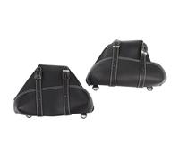 1 Paio Di Borse Laterali Per Moto In Pelle PU Classiche Per Moto Per Cafe Racer CB Custom Stile Giapponese Multifunzionale Per Moto(Black)