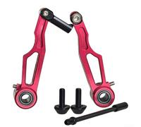 1 paio di bracci pieghevoli per freno a V Brake 14 20 pollici, braccio corto in lega di alluminio compatibile con Fnhon 412 (rosso)