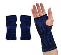 1 paio di braccialetti sportivi, unisex, adatti per basket, tennis, corsa e fitness (blu)