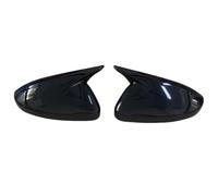 1 Paio Di Calotte Per Specchietti Retrovisori Per OPEL Per CORSA F 2019-2023 Cappucci Laterali, Finiture Decorative Retrovisori Retrovisore Alloggiamento(Nero lucido)