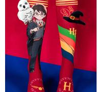 1 Paio di Calze Carine a Tema Harry Potter Sopra il Ginocchio, Calze alla Moda Sopra il Ginocchio per Bambini per Feste. Ritorno a Scuola, Divertenti e Eleganti per i Piccoli Fan! 4-6Y,7-9Y,9-18 anniL