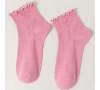 1 Paio Di Calzini Da Donna Con Fiocco Rosa Decorativo SHEIN X New Lab SHEIN X potenzia la creatività fornendo a stilisti, artisti e marchi un accesso senza precedenti alla nostra catena di approvvigio