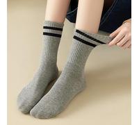 1 paio di calzini da donna in cotone con bordo a righe casual calzini a metà polpaccio calzini alla caviglia retrò palestra corsa regali per donne uomini