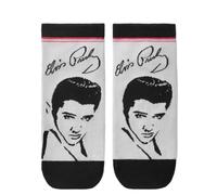1 paio di calzini Elvis/regalo per un fan di Elvis/Elvis Gift/Elvis Socks, Calzini da ginnastica grigi 7-10, 7-10