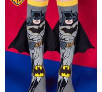 1 Paio di Calzini Ufficiali Warner Bros. con decorazione a mantello 3D, calzini comodi e traspiranti alla caviglia per bambini, design da supereroe, regalo per fan, per uso quotidiano, resistenti agli