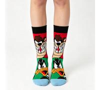 1 Paio di Calzini Unisex Warner Bros. Co-Branded Serie Bugs Bunny, Tweety, Daffy Duck, Calzini a Mezza Gamba, Divertenti & Personalizzati, Ottimi per Regali e Outfit 39-42,36-39Fumetto,Ritratto,Letter