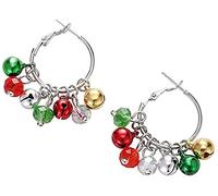1 Paio di Campane di Natale Orecchini a Cerchio Orecchini Carini per Le Vacanze Orecchini Colorati Jingle Bell Accessori per gioielliDonne Durability And Fashion