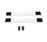 1 paio di carrelli estensibili per elettrodomestici, per lavatrice, frigorifero, mobili, supporto mobile con rulli, cuscinetto 150 kg