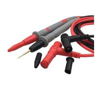 1 paio di cavi di prova universali in silicone da 1,2 m con puntale for multimetro digitale, voltmetro, punta ad ago, multimetro 20 A 1000 V