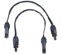 1 paio di cavi solari fotovoltaici, cavo piatto in rame, facile e installazione, trasmissione di potenza affidabile (6 mm?