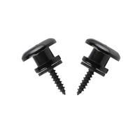 1 paio di chiusure for tracolla for chitarra, pulsanti straplock, oro/cromo/nero, scegli for le parti(1 Pair Black)