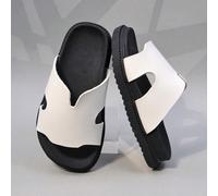 1 Paio di Ciabatte da Ragazza, Decorazione Minimalista Cava, Materiale in Finta Pelle, Segue la Forma del Piede, Punta Scoperta a Taglio Basso, Design Senza Cinturino, Design Tacco Piatto, Ciabatte St