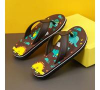 1 Paio di Ciabatte Infradito Casual Comode, alla Moda e Carine con Disegno di Dinosauro, Adatte per Interno/Esterno, Antiscivolo, Adatte per Primavera/Estate, per Ragazzi EUR34,EUR27,EUR28,EUR29,EUR30