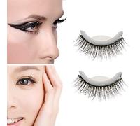 1 paio di ciglia finte 3D, ciglia a striscia, magnetiche, autoadesive, senza stimolazione, extension per trucco, riutilizzabili, fatte a mano (05#)