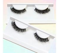 1 Paio Di ciglie Finte Naturali E Soffici Riutilizzabili, Corte E Naturali, Sottili E Sfumate, Strisce Di ciglie Finte Fibra chimica