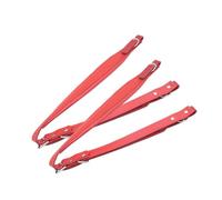1 paio di cinghie per fisarmonica imbottite per pianoforte e fisarmonica, impermeabili, regolabili per fisarmonica da 16 a 120 bassi, tracolla universale, Rosso, Taglia unica