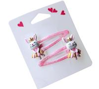 1 paio di clip per capelli con glitter per capelli, modello cartone animato, per bambini, per feste di compleanno