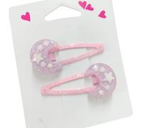1 paio di clip per capelli con glitter per capelli, modello cartone animato, per bambini, per feste di compleanno