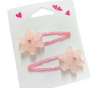 1 paio di clip per capelli con glitter per capelli, modello cartone animato, per bambini, per feste di compleanno