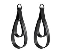 1 paio di comode cinghie per pilates con doppio anello per esercizi, con anelli a D, facili da usare per lo stretching e la flessibilità, doppio anello per esercizi pilates con anelli a D