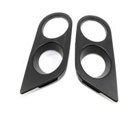 1 paio di condotti dell'aria surround adatti for BMW E46 M3 2001-2006 Car styling paraurti anteriore auto fendinebbia coperture doppio foro(1 Pair Carbon fiber)