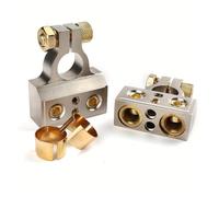 1 paio di connettori per batteria Heavy Duty 0 2 4 8 10 GZinc Alloy Connectors for Car Audio System, set di obiettivi positivi e negativi per amplificatori e subwoofer