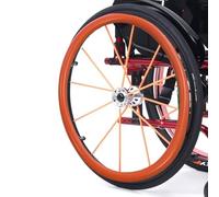 1 paio di coperture for cerchioni di spinta for sedia a rotelle, 22/24 pollici, copertura in gomma antiscivolo for sedia a rotelle sportiva con ruota posteriore, resistente all'usura, migliora la pres