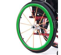 1 paio di coperture for cerchioni di spinta for sedia a rotelle, 22/24 pollici, copertura in gomma antiscivolo for sedia a rotelle sportiva con ruota posteriore, resistente all'usura, migliora la pres
