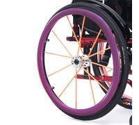 1 paio di coperture for cerchioni di spinta for sedia a rotelle, 22/24 pollici, copertura in gomma antiscivolo for sedia a rotelle sportiva con ruota posteriore, resistente all'usura, migliora la pres