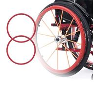 1 paio di coperture for cerchioni di spinta for sedia a rotelle, 22/24 pollici, copertura in gomma antiscivolo for sedia a rotelle sportiva con ruota posteriore, resistente all'usura, migliora la pres