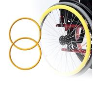 1 paio di coperture for cerchioni di spinta for sedia a rotelle, 22/24 pollici, copertura in gomma antiscivolo for sedia a rotelle sportiva con ruota posteriore, resistente all'usura, migliora la pres