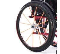 1 paio di coperture for cerchioni di spinta for sedia a rotelle, 22/24 pollici, copertura in gomma antiscivolo for sedia a rotelle sportiva con ruota posteriore, resistente all'usura, migliora la pres