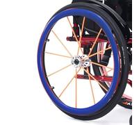1 paio di coperture for cerchioni di spinta for sedia a rotelle, 22/24 pollici, copertura in gomma antiscivolo for sedia a rotelle sportiva con ruota posteriore, resistente all'usura, migliora la pres
