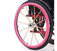 1 paio di coperture for cerchioni di spinta for sedia a rotelle, 22/24 pollici, copertura in gomma antiscivolo for sedia a rotelle sportiva con ruota posteriore, resistente all'usura, migliora la pres