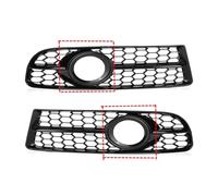 1 paio di coperture for griglie fendinebbia a nido d'ape compatibili con Audi A4 B7 S4 B7 A4 S-Line 2005-2008 paraurti anteriore auto fendinebbia griglia da corsa(Glossy Black)