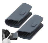 1 paio di coperture per manici di pentole in silicone, per la casa per piastra olandese, griglia, forno, friggere, casseruole, forno a microonde