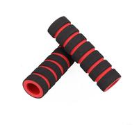 1 paio di coperture per manubrio della bicicletta in spugna per una comoda esperienza di guida (nero rosso)