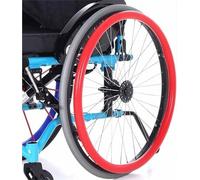 1 Paio Di Coperture Per Ruote Per Sedia A Rotelle, Presa E Trazione Migliorate, Accessori Protettivi Per Una Maggiore Mobilità(Red,22in)