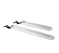 1 paio di coppie bici anteriore e posteriore Mudguard Set rapido Bicycle Mud Guard per montagna e ciclismo su strada (Bianco)