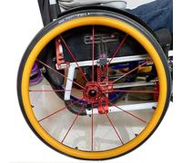 1 Paio di Copri Bordo for Sedia a Rotelle, Accessori for Sedia a Rotelle, Copri corrimano for Sedia a Rotelle, Copertura Protettiva for Spinta a Mano Antiscivolo Resistente all'Usura, 22 Pollici