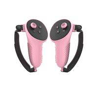 1 Paio di Copri Joystick In Silicone, Impugnature Antiscivolo per Controller con Cinturino Regolabile Anti-Caduta per Meta Quest 3 VR D