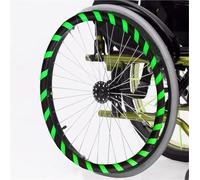 1 Paio Di Copri-mano In Silicone For Sedia A Rotelle, Antiscivolo E Resistente All'usura, Morbido E Antimacchia, Migliora La Presa E La Trazione Adatto For L'uso Quotidiano(Green,24in)
