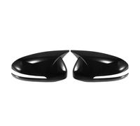 1 Paio Di Copri Specchietti Retrovisori Neri Lucidi Per Kia Optima K5 2011-2015