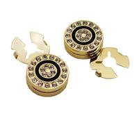 1 paio di copribottoni con strass, stile coreano, gemelli da cucito, accessori per uomini, feste, matrimoni e tutti i giorni, One Size, come descritto, come descritto