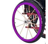 1 Paio Di Copricerchi For Sedia A Rotelle, Copricerchi In Silicone Antiscivolo E Resistenti All'usura, Migliorano La Presa E La Trazione Dei Copricerchi For Sedia A Rotelle(Purple,24inch)
