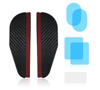 1 paio di copripioggia per specchietto retrovisore con 4 pellicole protettive per auto e 1 raschietto, sopracciglia in fibra di carbonio, specchietto retrovisore la maggior parte delle auto, camion