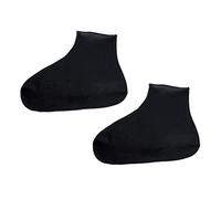 1 paio di copriscarpe impermeabili in lattice per scarpe da pioggia con tubo corto/alto, unisex, antiscivolo, colore nero, taglia S