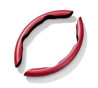 1 Paio di Coprivolante Auto per Mercedes Benz CLA C117 180 200 220 260 4MATIC 2014-2018, Antiscivolo Traspirante Segmentato Copri Volante Protezione Custodia Volante,Red
